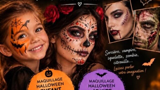 maquillage / proposé dans le cadre d'Halloween