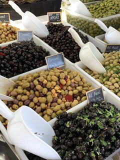 Les olives au marché
